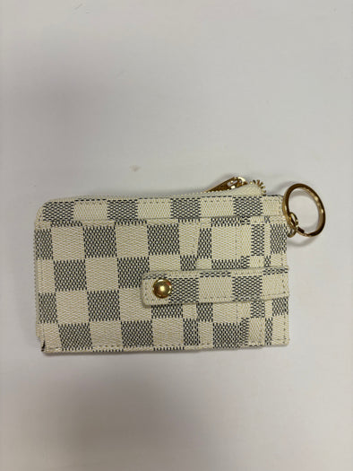 White LV Clip Wallet