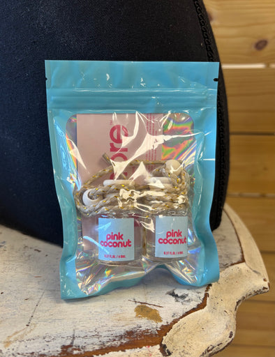 Pink Coconut Hanging Car Freshener