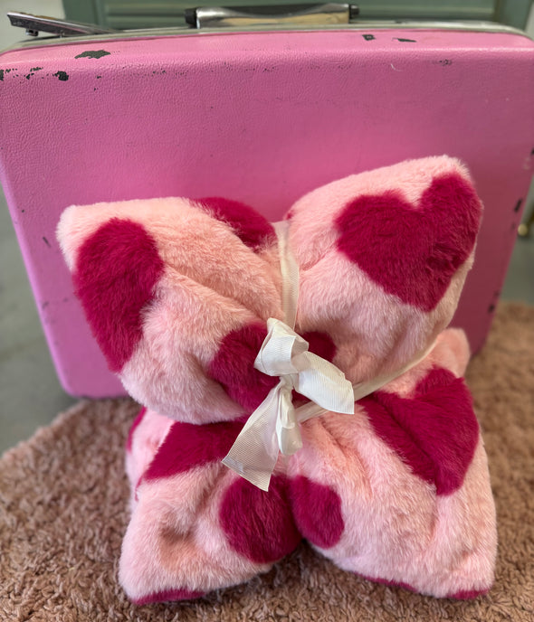 Pink Heart Blanket