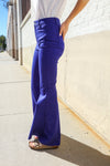 All You Need Sapphire High Waist Flare Leg Denim Jeans