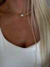 CHAIN WITH DIAMOND PENDANT NECKLACE