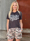Camo Print Shorts