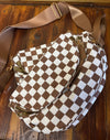 Checkered print bags