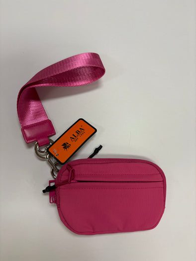 Pink wristlet wallet