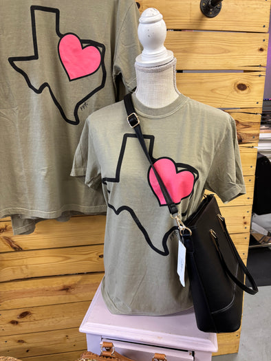Texas heart T-shirt