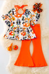 Kids Halloween Bluely Print Outfit