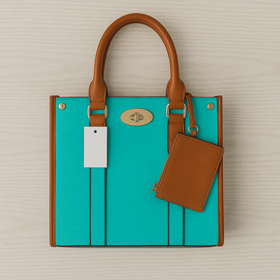 Teal purse