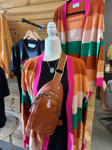 Multi-Colored Striped Sweater
