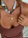 STARFISH SCARF NECKLACE