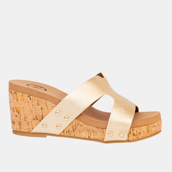 Allyson Cross Strap Wedge