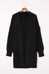 Heathered Open Front Longline Cardigan